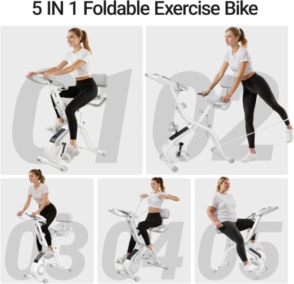 Home Exercise Bike Fitness Bike Silent with Adjustable Resistance