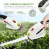 712ySezdi2L._AC_SL1200_ NETTA 2-in-1 Cordless Hedge Trimmer & Grass Shear