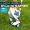 swift 40V 22cm Cordless Brushless Lawnmower for Small Garden