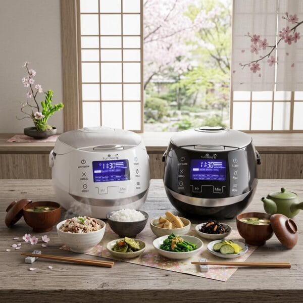 713B7BZeNUL._AC_SL1024_ Yum Asia Sakura Rice Cooker - Black and Silver - 8 Cups