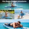 713Qbv0bkML._AC_SL1000_ SereneLife Paddle Board Inflatable Stand Up SUP 32in Wide
