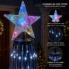 714A6cRXpZL._AC_SL1254_ 6ft (180cm) LED Christmas Tree Outdoor Indoor Decoration, 293 Colour Changing Lights