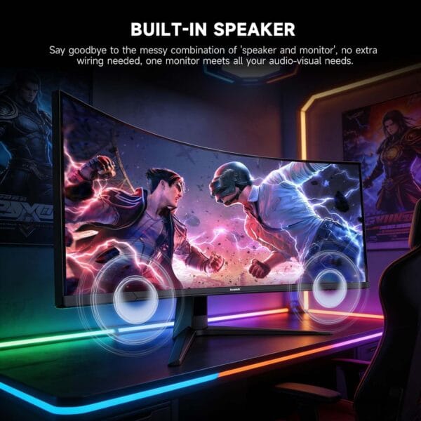 Gawfolk 45 inch Ultra-Wide Curved 240Hz Gaming Monitor,DQHD PC Screen