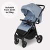 My Babiie MB160 Pushchair from Birth to 4 Years (22kg) – Blue