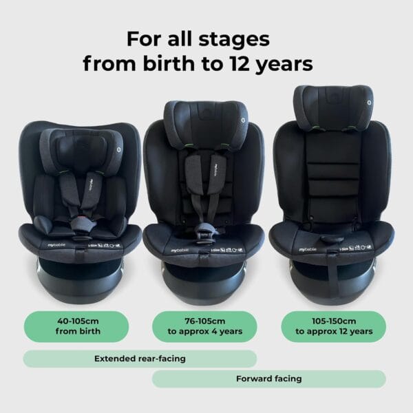 My Babiie MBCS200 360° Spin R129 Baby Car Seat