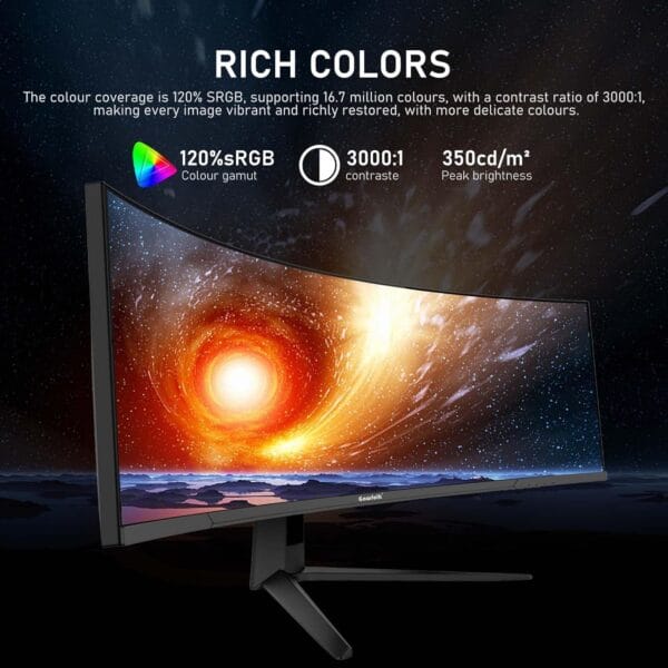 Gawfolk 45 inch Ultra-Wide Curved 240Hz Gaming Monitor,DQHD PC Screen