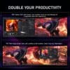 Gawfolk 49 inch Ultra-Wide Curved 240Hz Gaming Monitor,DQHD PC Screen