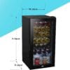 Dellonda Baridi 28 Bottle Wine Fridge with