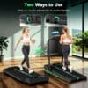 CHAOKE Folding Treadmill for Home with APP & Speakers