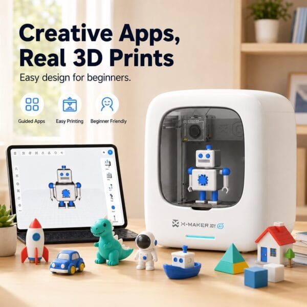 AI-Powered 3D Printer for Kids, AI Design App, Huge Toy Library