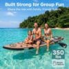 SereneLife Paddle Board Inflatable Stand Up SUP 32in Wide