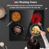 Hobsir Ceramic Hob, Built-in Electric Cooker Hob 4 Burners 60 cm [Energy Class A+]