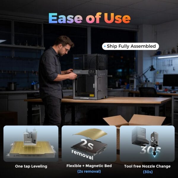 FLASHFORGE Creator 5 Pro Enclosed 3D Printer, 4-Independent-Extruder