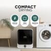 DMD Collective - 3kg Tumble Dryer, Vented Tumble Dryers, Dryer Machine [Energy Class F]