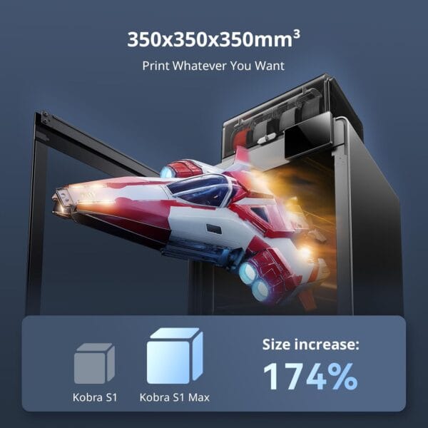 Anycubic Kobra S1 Max Combo Multicolor 3D Printer, 600mm/s High Speed