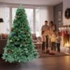 SHATCHI 6ft/1.8m Alaskan Pine Green Artificial Christmas Tree Bushy 550 Tips Xmas Home Decorationations Decorations