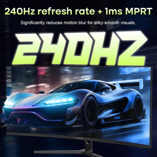 Amzfast 34 Inch Ultrawide Curved Gaming Monitor