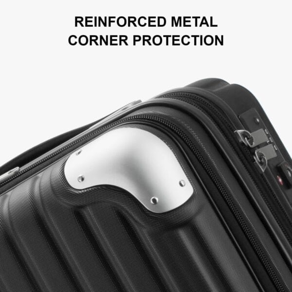LEVEL8 Carry on Suitcase, 55CM Hand Luggage Expandable with