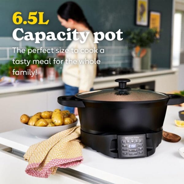 Russell Hobbs Good-to-Go 6.5L Electric Multicooker, 8 Functions, 750W
