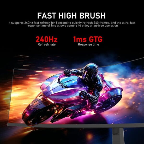 Gawfolk 49 inch Ultra-Wide Curved 240Hz Gaming Monitor,DQHD PC Screen