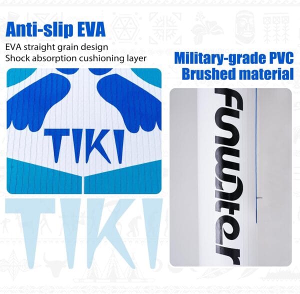 71BxALMrJSL._AC_SL1500_ FunWater TIKI Inflatable Stand Up Paddle Board SUP