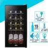Dellonda Baridi 15 Bottle Wine Cooler Fridge with