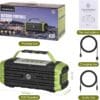 TOMPROAD Portable Bluetooth Speaker 120W Peak 80W Wireless Speakers