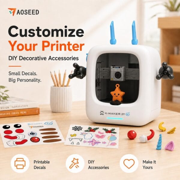 AI-Powered 3D Printer for Kids, AI Design App, Huge Toy Library