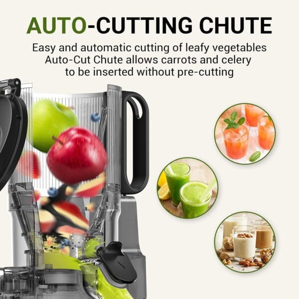 71DFuL7kEFL._AC_SL1500_ AMZCHEF Cold Press Juicer, Slow Masticating Juicer, 145mm Wide Chute