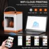 WEEFUN TINA2S 3D Printer Kit with 4 Color Silk PLA Filament Set Bundle for Beginners and Kids