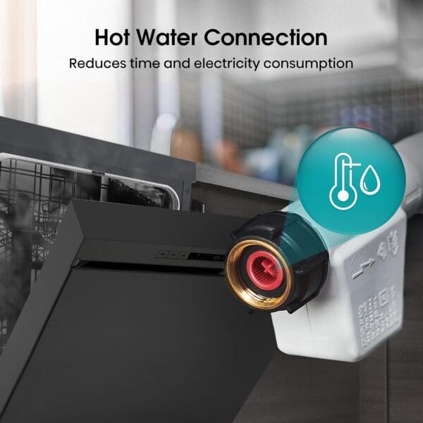 Hisense HS622E90BUK Freestanding Standard Dishwasher 85cm High - E Rated 24 x 23 x 33 inches (L x W x H) [Energy Class E] [Energy Class E]