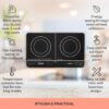 Klarstein Induction Hob, 3400W Electric Hob Induction Cooker