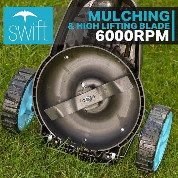 swift 40V 22cm Cordless Brushless Lawnmower for Small Garden