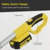 Cordless Pole Hedge Trimmer, PHIWOS 2.0Ah Battery and Charger Include