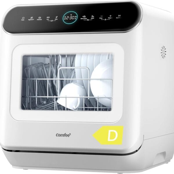 COMFEE' Table Top Dishwasher No Plumbing with 6L Water Tank [Energy Class D]