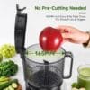 AAOBOSI 3-in-1 Cold Press Juicer, 165mm Wide Feed Chute for Whole Fruits