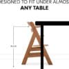 hauck Alpha+ Newborn Set Deluxe – Wooden Highchair & Bouncer – Walnut