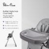Silver Cross Buffet Highchair, Compact Fold, Birth to 15kg