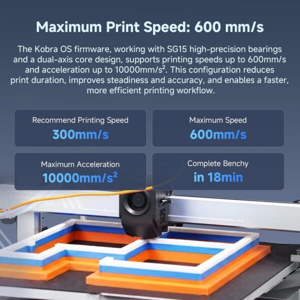 Anycubic Kobra 3 Max V2 Combo 3D Printer, 88L Build Volume, Up to 8-Color
