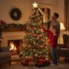 SHATCHI 6ft/1.8m Alaskan Pine Green Artificial Christmas Tree Bushy 550 Tips Xmas Home Decorationations Decorations