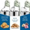 Vospeed Stand Mixer,5 Quarts 8-Speed 1000W Tilt-Head Food Mixer