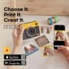 71KkQLsr7aL._AC_SL1500_ KODAK Mini Shot 3 Retro 3x3 Instant Camera, Photo Printer, 38 Sheet, Yellow
