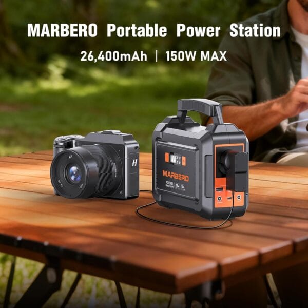 71LNSKcAePL._AC_SL1500_ MARBERO 100W Portable Power Station 26,400mAh Power Bank with Plug Socket