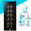 Dellonda Baridi 12 Bottle Wine Fridge with