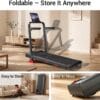 15% Incline Walking Pad with 3.0HP Under Desk Treadmill,159KG, 95x40cm Belt