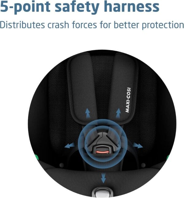 Maxi-Cosi Titan S Comfort i-Size, Car Seat, 76–150 cm, Authentic Black