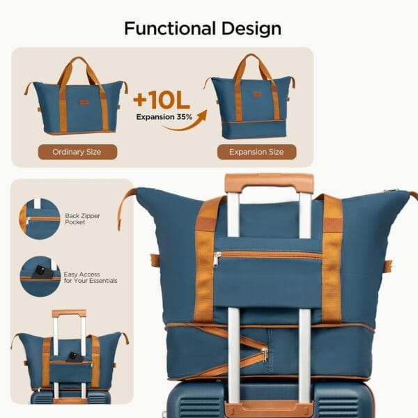 Cosbarn Set of 5 Trolley Suitcases 22 x 14 x 9 inches