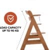 hauck Alpha+ Newborn Set Deluxe – Wooden Highchair & Bouncer – Walnut