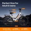 URLIFE 26" Electric Bikes for Adults, Mountain Bike with LCD Display