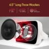 Pyle Bluetooth Garden Speakers Pair – 16.5 cm (6.5") 800W Weatherproof Wall/Ceiling Mounted Outdoor Wireless Speaker System